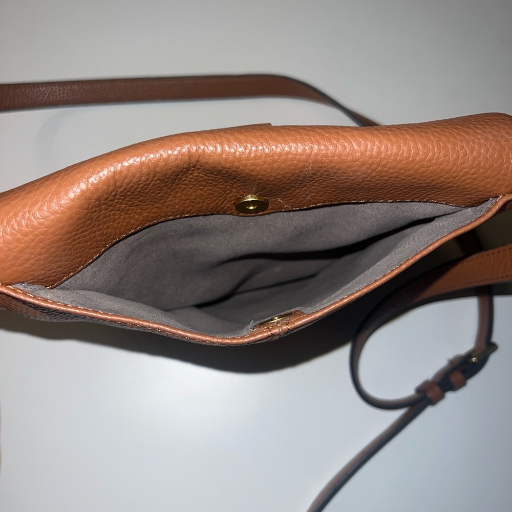 Vince Camuto Brown Woven Leather Crossbody - Picture 4 of 8